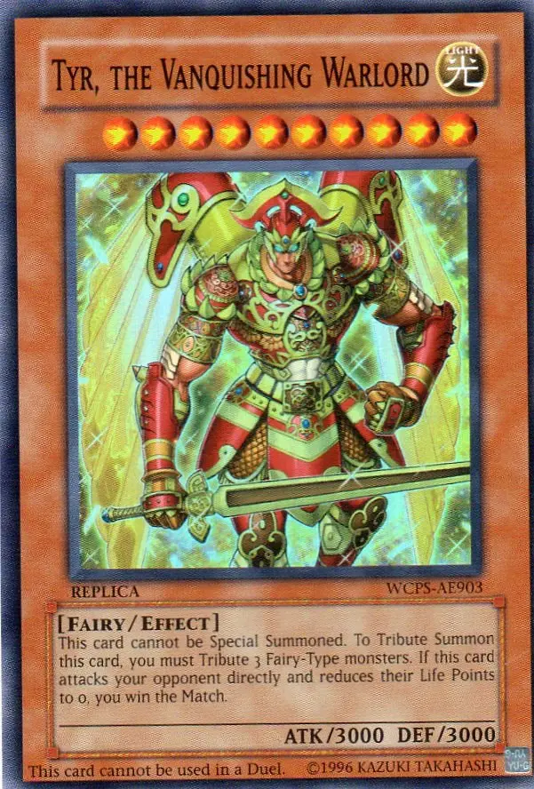 Tyr, the Vanquishing Warlord - rare carte Yugioh che valgono soldi