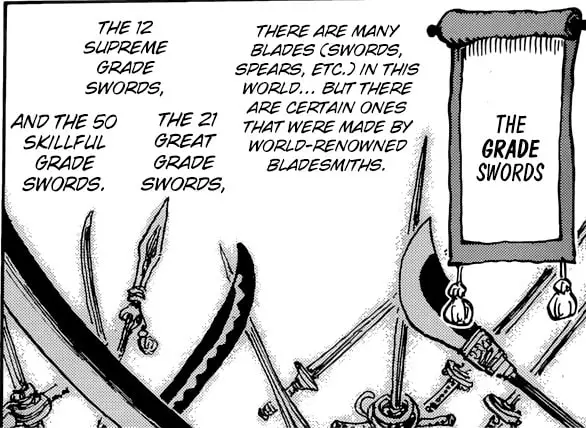 The meito grade swords