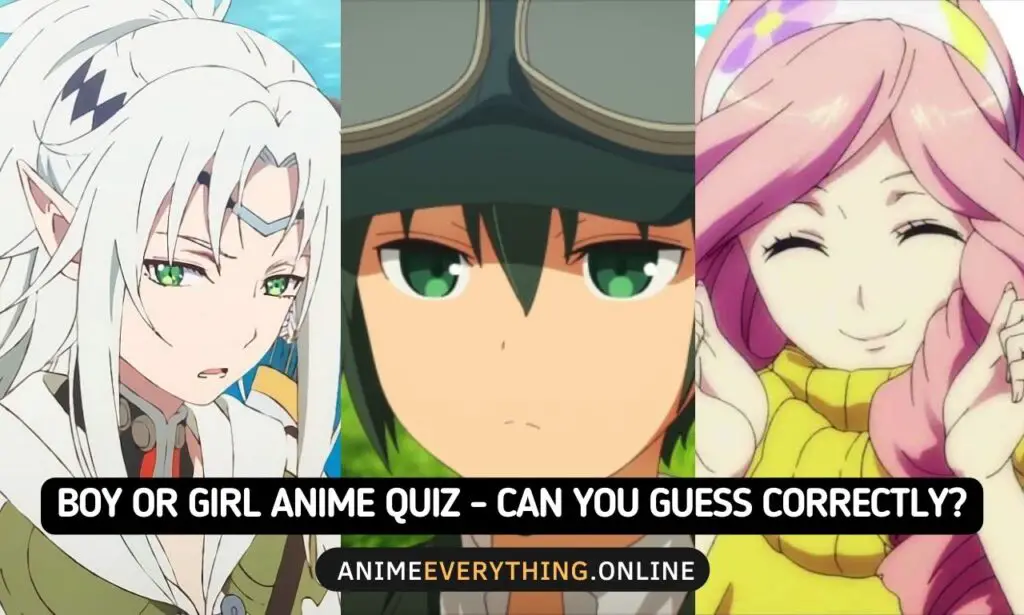 Boy or girl anime quiz blog banner