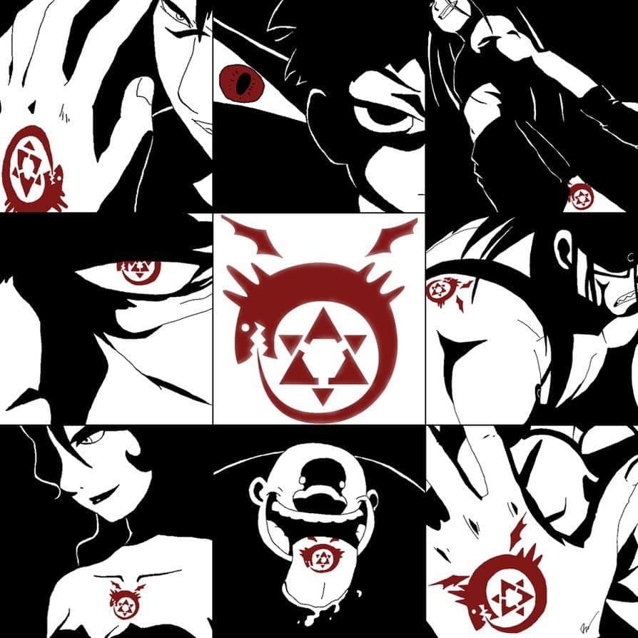 FMA Ouroboros Homunkuli-Symbol