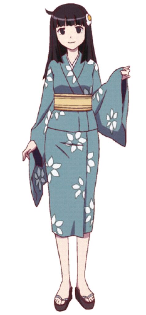 Tsukihi Araragi - blaues Kleid