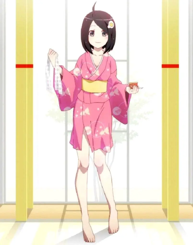 Tsukihi Araragi - pink dress