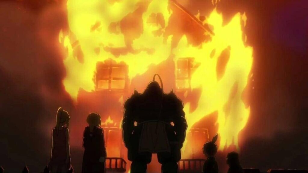 brennendes haus - FMA 3. oktober