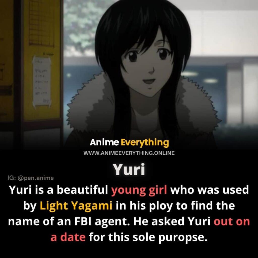 yuri - personagens femininas de death note