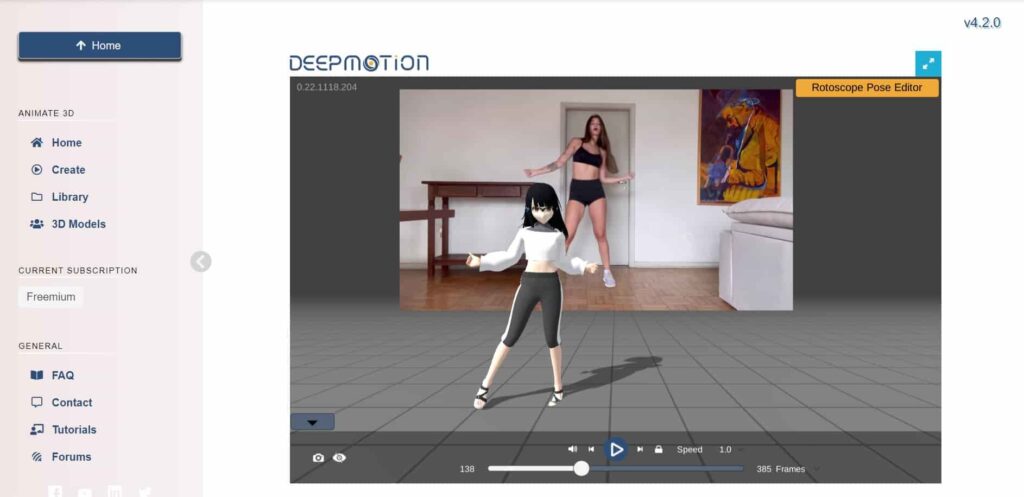 Generador de video Anime AI Dance