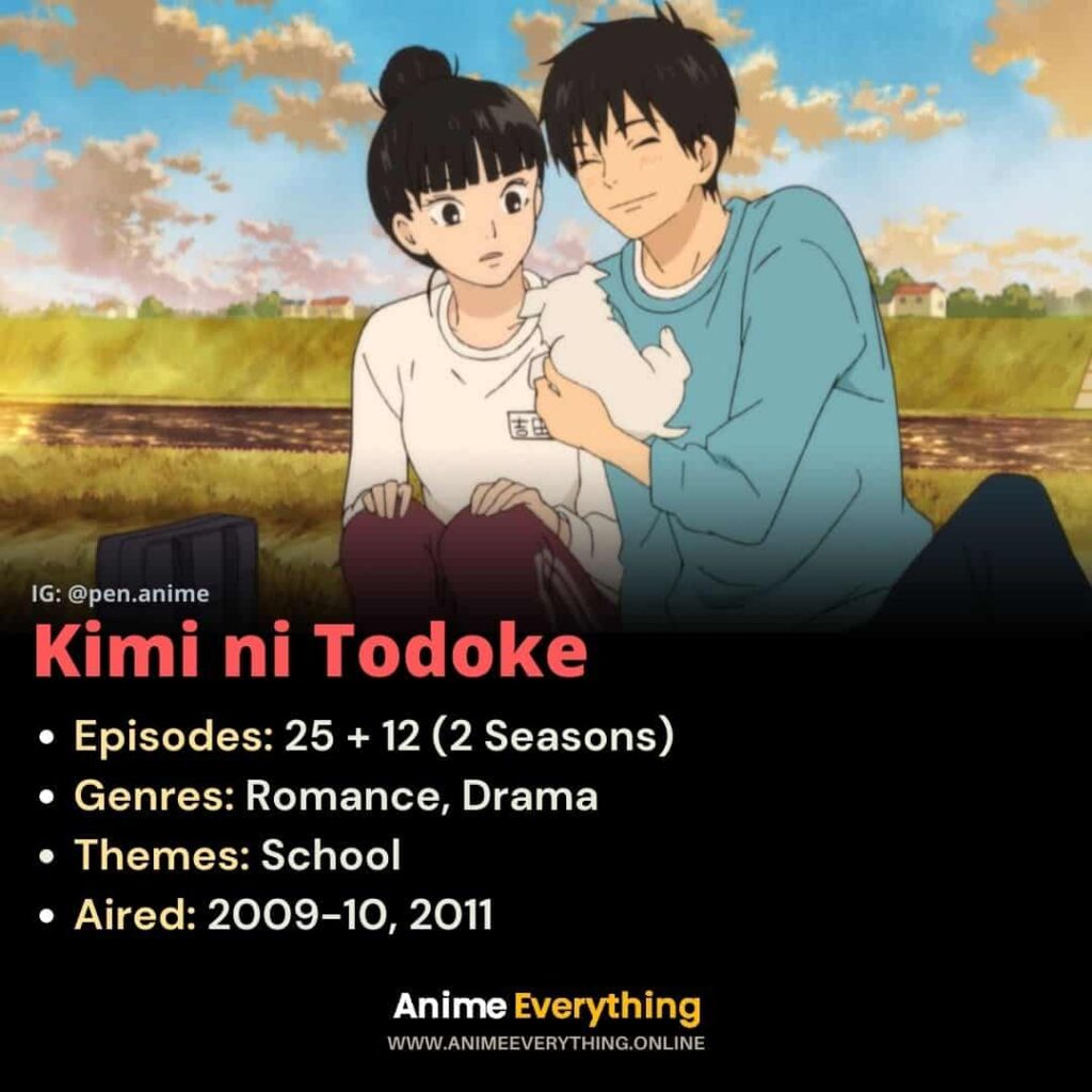 Kimi ni Todoke - anime romântico