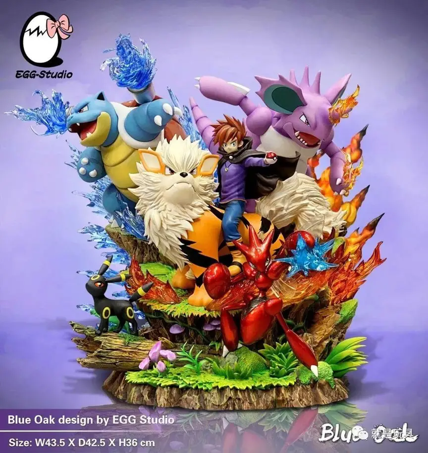 Ultimative Blue Oak-Pokémon-Statue