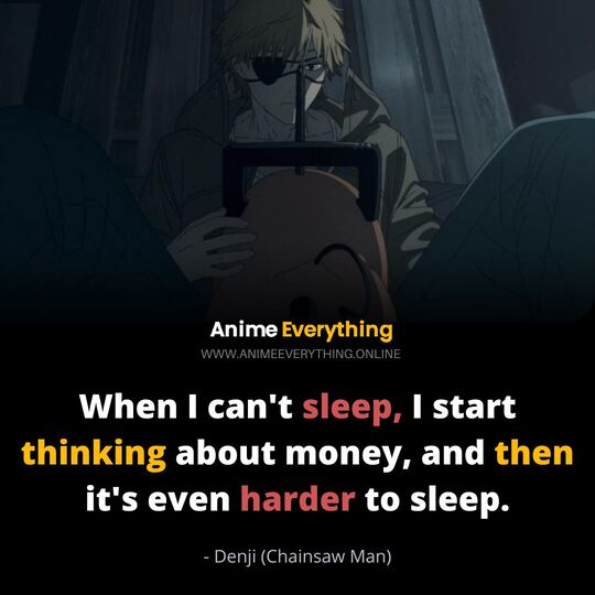 Denji quote from chainsaw man