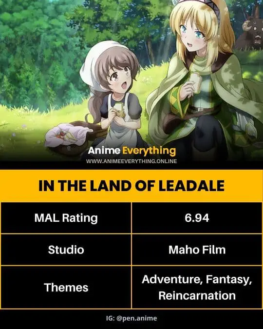 Au pays de Leadale - anime isekai avec rôle féminin