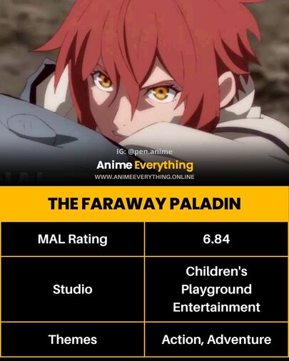 The Faraway Paladin – bester Isekai-Anime, in dem der MC wiedergeboren wird