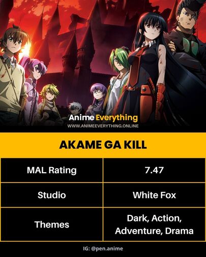 Akame Ga Kill - best anime like hell's paradise