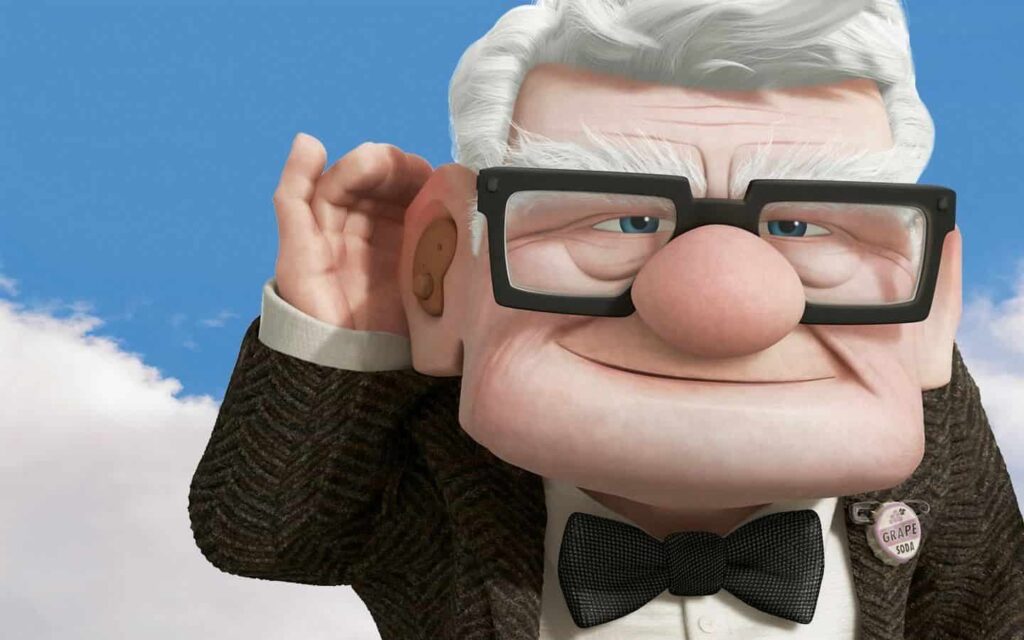 Carl Fredricksen – Liste der Comic-Alter Mann mit Brille