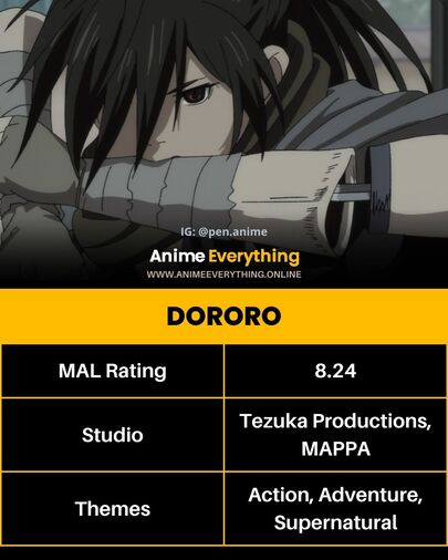 Dororo - Anime com vingança satisfatória