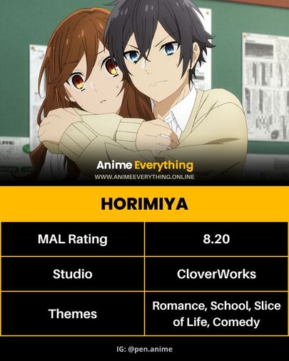 Horimiya - best Anime Like the Dangers in My Heart