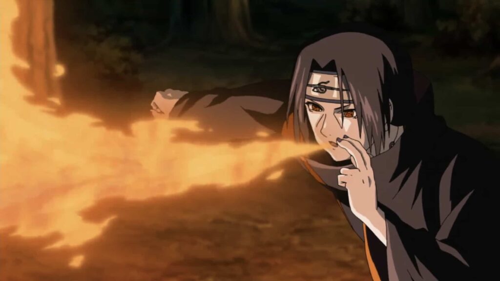 Itachi (Naruto) - usuários de fogo populares em anime