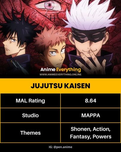 Jujutsu Kaisen - anime like chainsaw man