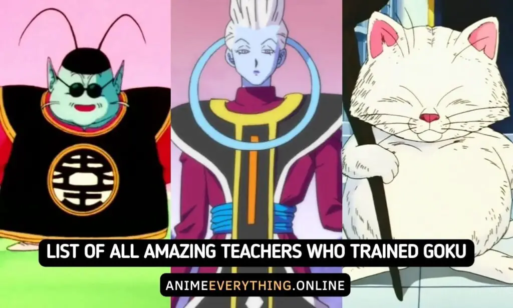 Lista de todos os professores incríveis que treinaram Goku