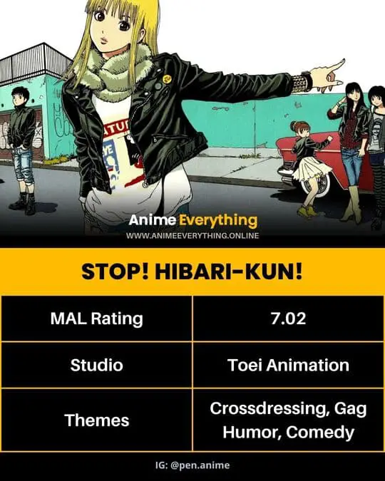 Stop! Hibari-kun! - best anime where the mc is a trap