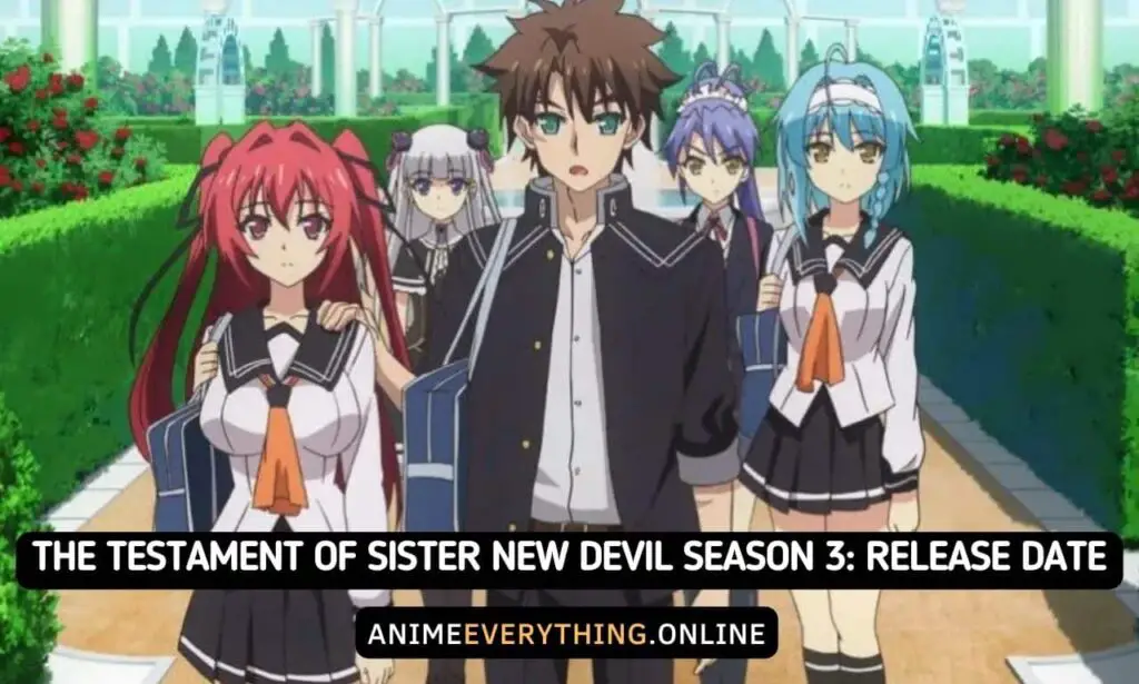 Data de lançamento da 3ª temporada de The Testament of Sister New Devil