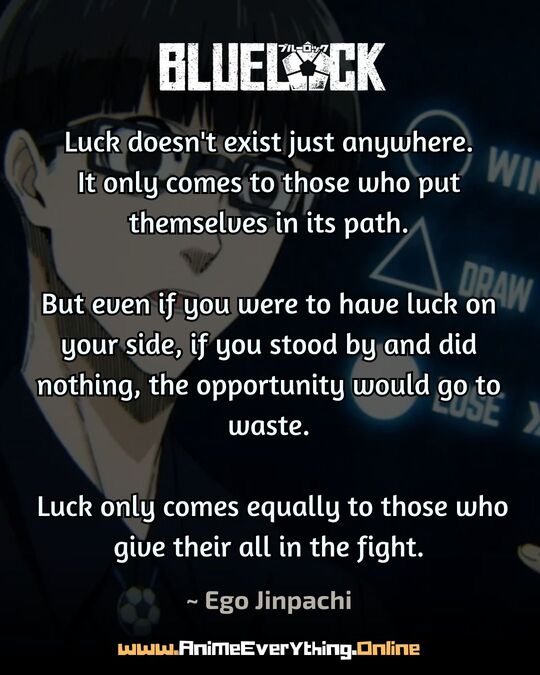 Jinpachi's quote about luck