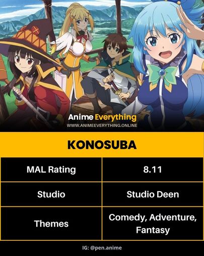 konosuba – bester Isekai-Anime, in dem der MC wiedergeboren wird