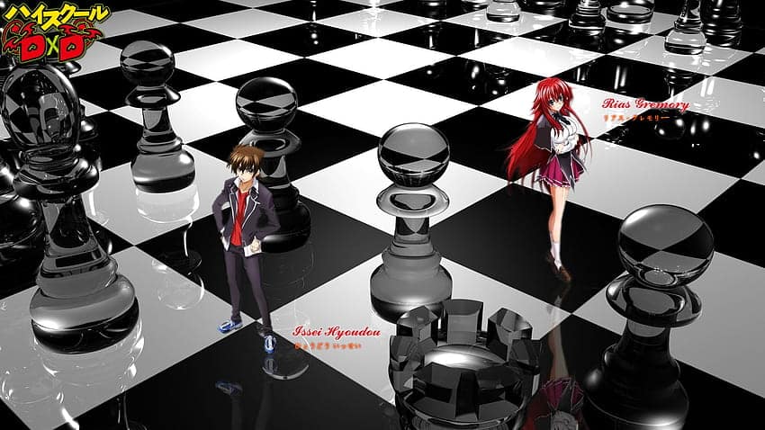 High School DxD - melhor anime com xadrez