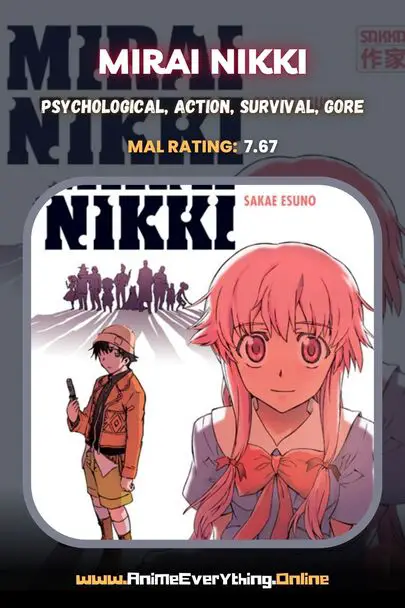 Mirai Nikki - mejor manga con yandere
