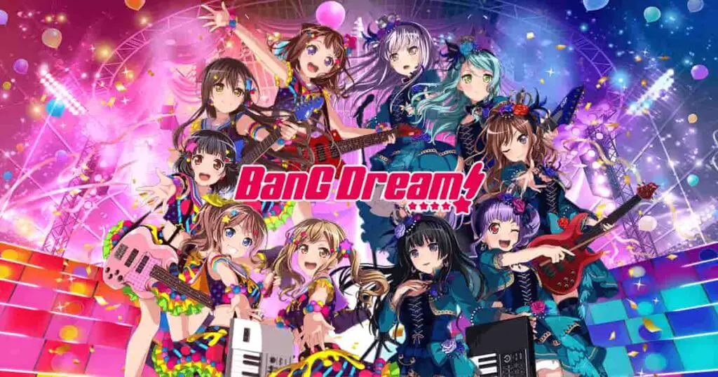 Bang Dream - meilleurs jeux de rythme anime pour Android et iOS