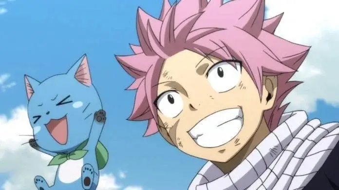 Natsu - lindos garotos de anime com cabelo rosa