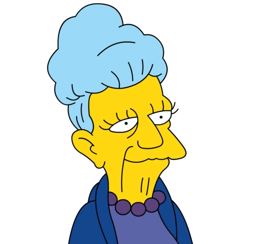 Agnes Skinner (The Simpsons) - best Old Lady Cartoon Characters